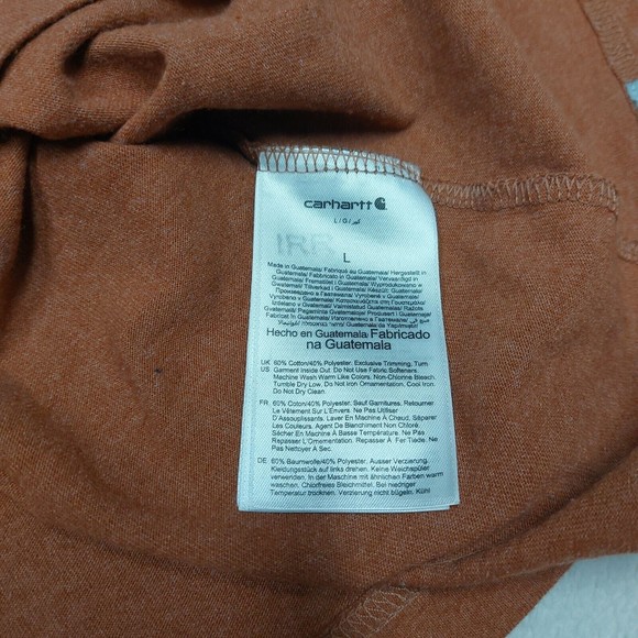 MEN'S LARGE RELAXED FIT SS CARHARTT GRAPHIC T-SHIRT (104610 R38) BURNT ORANGE - Picture 8 of 9